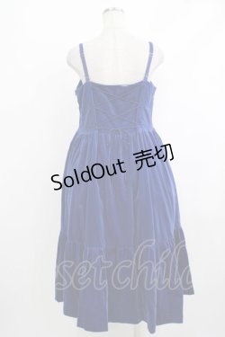 画像3: Jane Marple / コットンベルベットストラップドレス  ロイヤルブルー H-25-10-17-1011-JM-OP-KB-ZH