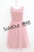 Jane Marple / 別珍チュチュドレス  ピンク H-25-10-17-1012-JM-OP-KB-ZH