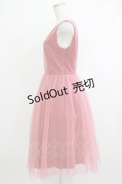 画像2: Jane Marple / 別珍チュチュドレス  ピンク H-25-10-17-1012-JM-OP-KB-ZH