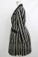 画像2: Candy Stripper / OLYMPIAN STRIPE PLEATS ONE-PIECE 1(S) BLACK×OFF WHITE H-25-10-17-1013-PU-OP-KB-ZH (2)