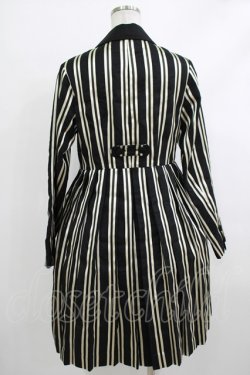 画像3: Candy Stripper / OLYMPIAN STRIPE PLEATS ONE-PIECE 1(S) BLACK×OFF WHITE H-25-10-17-1013-PU-OP-KB-ZH