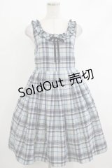 Emily Temple cute / スウェーデンタータンノースリーブワンピース  サックス H-25-10-17-1002-ET-OP-KB-ZH