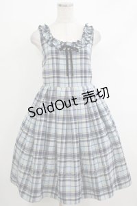 Emily Temple cute / スウェーデンタータンノースリーブワンピース  サックス H-25-10-17-1002-ET-OP-KB-ZH