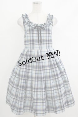 画像1: Emily Temple cute / スウェーデンタータンノースリーブワンピース  サックス H-25-10-17-1002-ET-OP-KB-ZH