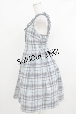 画像2: Emily Temple cute / スウェーデンタータンノースリーブワンピース  サックス H-25-10-17-1002-ET-OP-KB-ZH