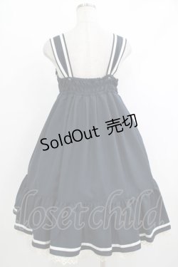 画像3: Melody BasKet / リボンリボンジャンパースカート M ネイビー H-25-10-17-1020-LO-OP-KB-ZH