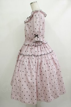 画像2: Melody BasKet / Little dot heartワンピース M ピンク H-25-10-17-1025-LO-OP-KB-ZH
