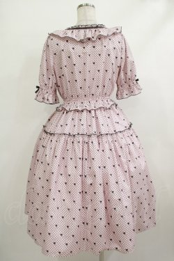 画像3: Melody BasKet / Little dot heartワンピース M ピンク H-25-10-17-1025-LO-OP-KB-ZH