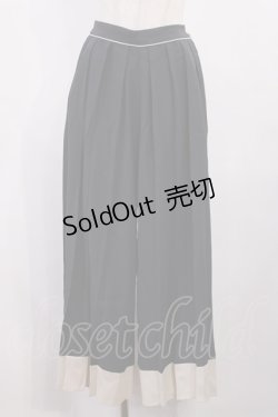 画像1: an another angelus / バイカラープリーツパンツ Free NAVY H-25-10-17-022-CA-PA-NS-ZH