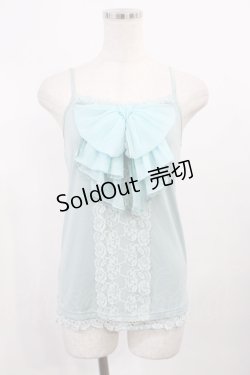 画像1: axes femme / リボンキャミソール M ブルー H-25-10-17-023-AX-TO-NS-ZH