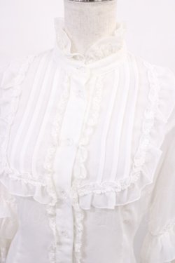画像5: Innocent World / シフォンとレースの姫袖ブラウス M オフ H-25-10-17-029-IW-BL-NS-ZH