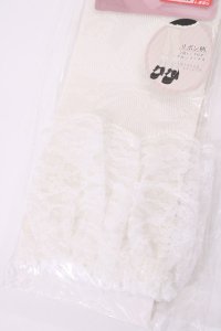 m petit by misako / AMCSラッセルリボンフリル  オフホワイト H-25-10-17-032-LO-ZA-NS-ZH