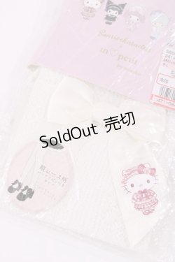 画像1: m petit by misako / AMキティリボンタイツ M~L オフ H-25-10-17-035-LO-ZA-NS-ZH