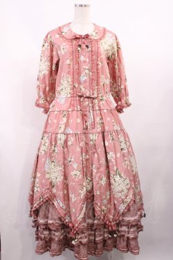 画像1: PINK HOUSE / ローエングリンプリントのワンピース Free ピンク H-25-10-17-003-LO-OP-NS-ZH