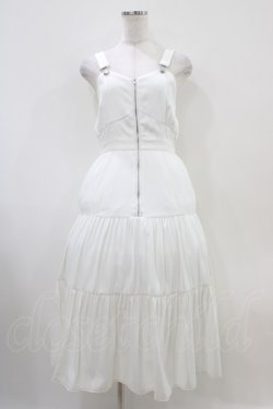 画像1: axes femme POETIQUE / ティアードロングワンピース M オフ H-25-10-18-1033-AX-OP-NS-ZH