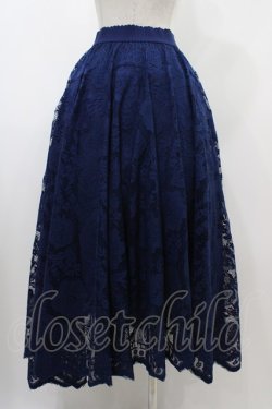 画像2: axes femme / レースサーキュラースカート M ブルー H-25-10-18-1038-AX-SK-NS-ZH