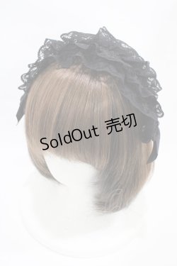 画像1: marcHenTica / 宵闇ヘッドドレス  ブラック H-25-10-18-1006-LO-AC-NS-ZH