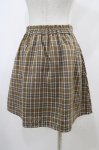画像2: F i.n.t / ロゴ刺繍入りサイドプリーツチェックミニスカート Free BEIGE×WH H-25-10-18-1042-CA-SK-NS-ZH (2)