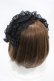 画像2: marcHenTica / 宵闇ヘッドドレス  ブラック H-25-10-18-1006-LO-AC-NS-ZH (2)