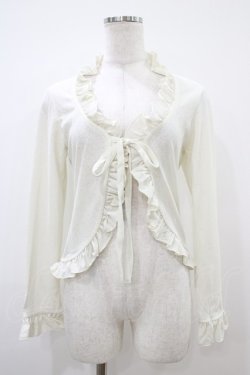 画像1: Victorian maiden / フリルリボンボレロ Free オフ H-25-10-18-1048-CL-TO-NS-ZH