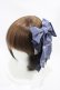 画像1: metamorphose / Star Roseリボンクリップ  ネイビー H-25-10-18-1007-ME-AC-NS-ZH (1)