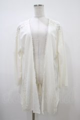 axes femme / レース切替カーディガン M オフ H-25-10-18-1050-AX-TO-NS-ZH
