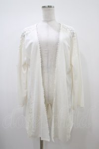 axes femme / レース切替カーディガン M オフ H-25-10-18-1050-AX-TO-NS-ZH
