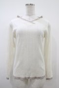 axes femme / バイカラーVネックニットプルオーバー Free オフ H-25-10-18-1053-AX-TO-NS-ZH