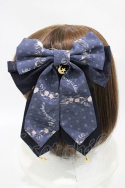画像2: metamorphose / Star Roseリボンクリップ  ネイビー H-25-10-18-1007-ME-AC-NS-ZH