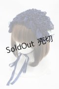 metamorphose / チュールレースヘッドドレス(パールチェーン)  ネイビー H-25-10-18-1008-ME-AC-NS-ZH