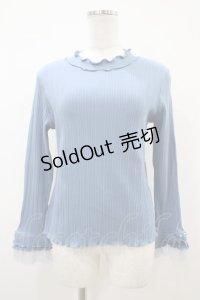 axes femme / プリーツチュールメロープルオーバー Free ブルー H-25-10-18-1058-AX-TO-NS-ZH