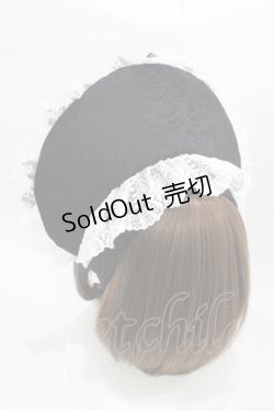 画像2: 妹抖手作工作屋（海外ロリータブランド） / ボンネット  ブラック H-25-10-18-1009-0-AC-NS-ZH