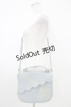 画像1: Fi.n.t / エンジェル刺繍ショルダーバッグ  ブルー H-25-10-18-1017-CA-BG-NS-ZH