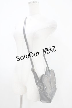 画像2: axes femme / クラウンショルダーバッグ  ブラック H-25-10-18-1018-AX-BG-NS-ZH