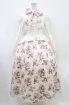 画像1: Victorian maiden / アンティークロココブーケヴィクトリアンワンピース  ミルクティーローズ H-25-10-18-1023-CL-OP-NS-ZH (1)