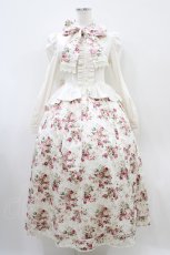 画像1: Victorian maiden / アンティークロココブーケヴィクトリアンワンピース  ミルクティーローズ H-25-10-18-1023-CL-OP-NS-ZH (1)