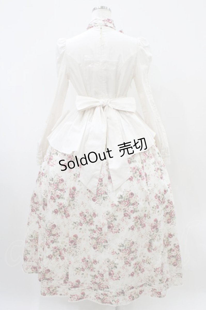 画像2: Victorian maiden / アンティークロココブーケヴィクトリアンワンピース  ミルクティーローズ H-25-10-18-1023-CL-OP-NS-ZH (2)