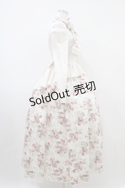 画像3: Victorian maiden / アンティークロココブーケヴィクトリアンワンピース  ミルクティーローズ H-25-10-18-1023-CL-OP-NS-ZH (3)