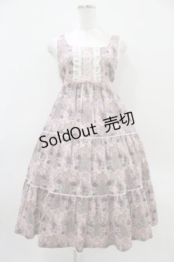 画像1: ALICE and the PIRATES / 旅立ちのブーケと希望の窓柄ジャンパースカートII Free 渋ピンク H-25-10-18-1025-PA-OP-NS-ZH