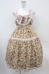 ALICE and the PIRATES / 追憶のオーナメントローズ柄ジャンパースカートII Free 生成り H-25-10-18-1026-PA-OP-NS-ZH