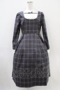 F i.n.t / 重ね風ヨークチェックワンピース Free NAVY×GY H-25-10-18-1030-CA-OP-NS-ZH