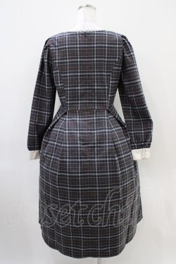 画像2: F i.n.t / 重ね風ヨークチェックワンピース Free NAVY×GY H-25-10-18-1030-CA-OP-NS-ZH