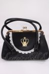 画像1: BABY,THE STARS SHINE BRIGHT / 王冠ガマ口BAG  ブラック H-25-10-19-036-BA-BG-NS-ZH (1)