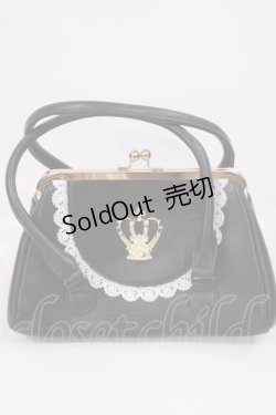 画像1: BABY,THE STARS SHINE BRIGHT / 王冠ガマ口BAG  ブラック H-25-10-19-036-BA-BG-NS-ZH