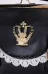 画像4: BABY,THE STARS SHINE BRIGHT / 王冠ガマ口BAG  ブラック H-25-10-19-036-BA-BG-NS-ZH (4)