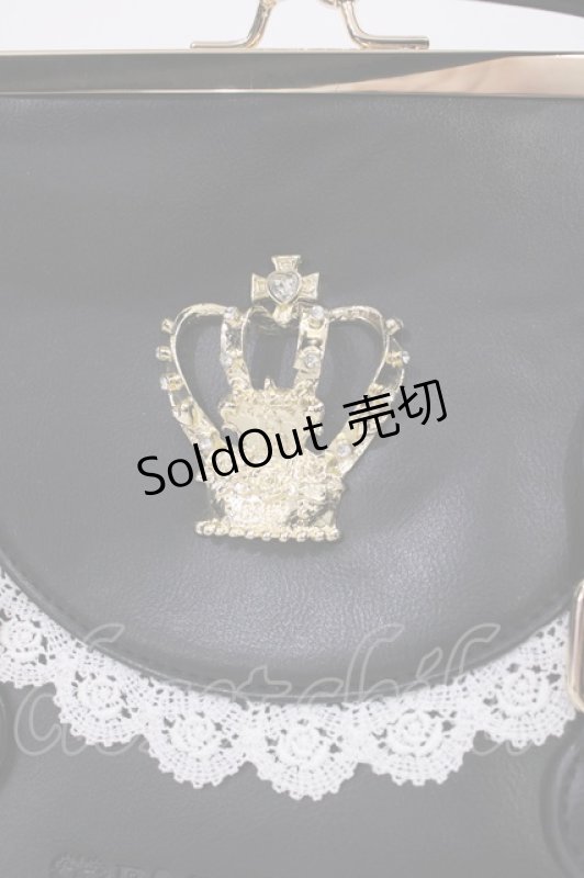 画像4: BABY,THE STARS SHINE BRIGHT / 王冠ガマ口BAG  ブラック H-25-10-19-036-BA-BG-NS-ZH (4)