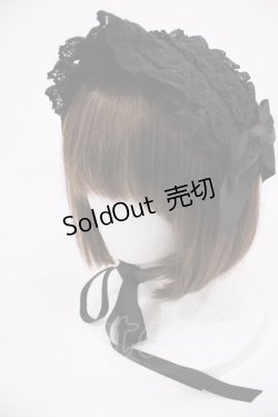 画像1: BABY,THE STARS SHINE BRIGHT / Creamy Ribbonヘッドドレス  ブラック H-25-10-19-039-BA-AC-NS-ZH