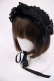 画像1: BABY,THE STARS SHINE BRIGHT / Creamy Ribbonヘッドドレス  ブラック H-25-10-19-039-BA-AC-NS-ZH (1)