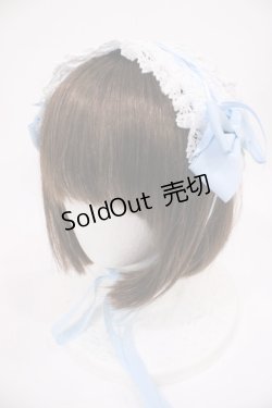 画像1: BABY,THE STARS SHINE BRIGHT / はしごレースのスピンドールヘッドドレス  サックス H-25-10-19-040-BA-AC-NS-ZH