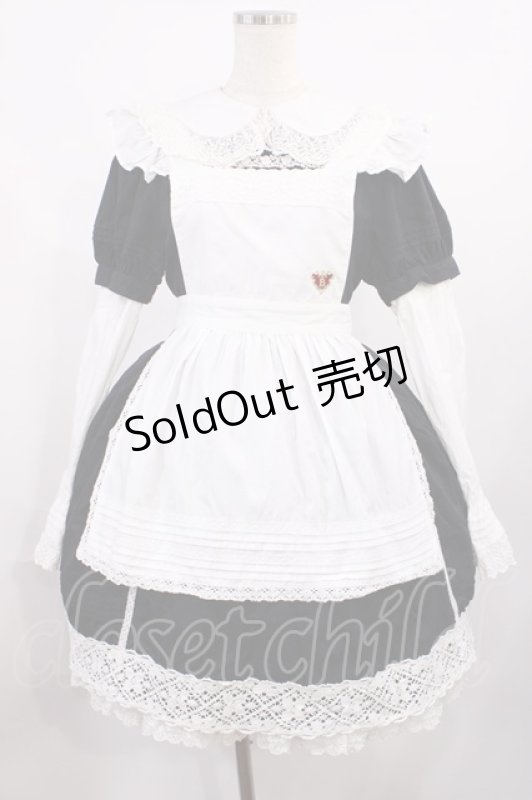 画像1: BABY,THE STARS SHINE BRIGHT / アリスセットワンピース Free ブラック H-25-10-19-004-BA-OP-NS-ZH (1)